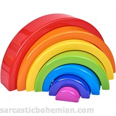 Spark. Create. Imagine. 7-Piece Rainbow Stacker Building Toy B07L16Z6N3